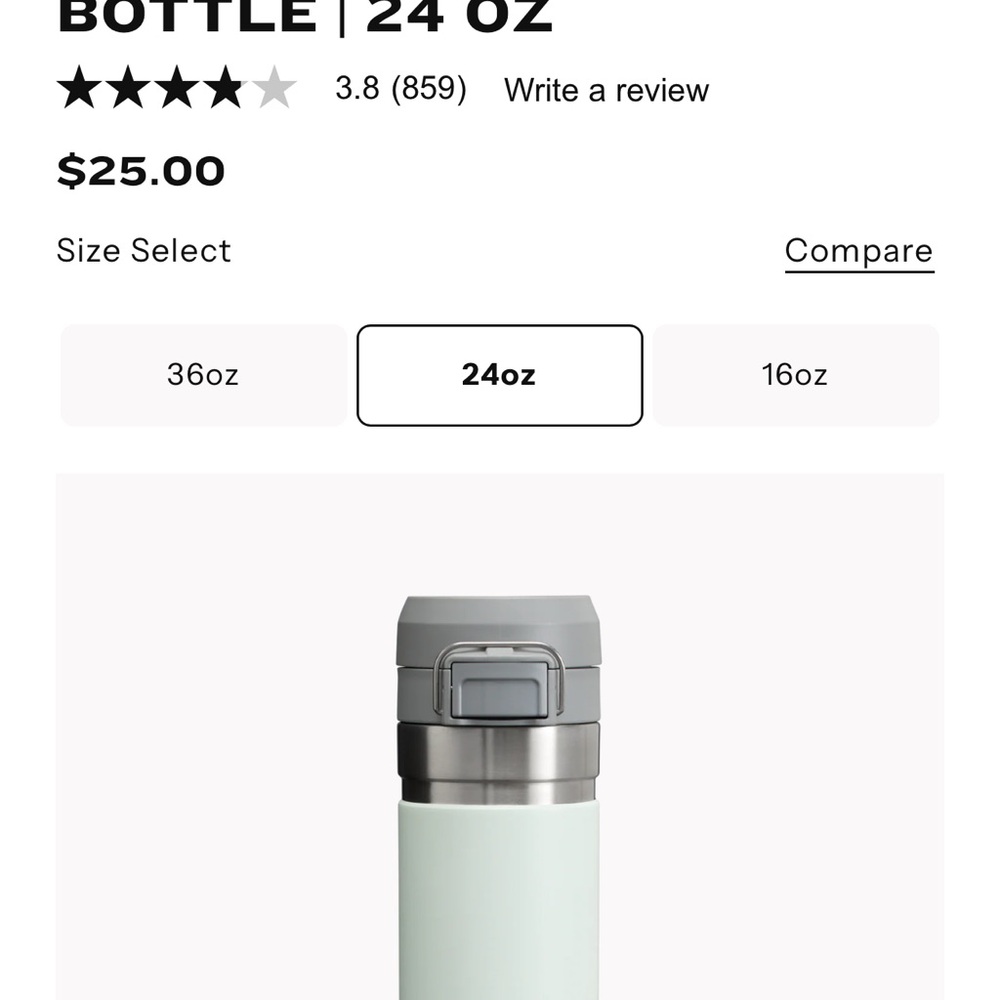 Mist Stanley Go Bottle with Secure Lid 24oz - Picture 6 of 6